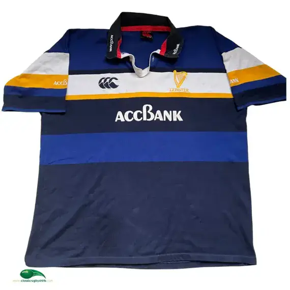 Maillot vintage Canterbury Leinster Rugby Union Bank of Ireland Maillot vintage Canterbury Leinster Rugby Union Bank of Ireland