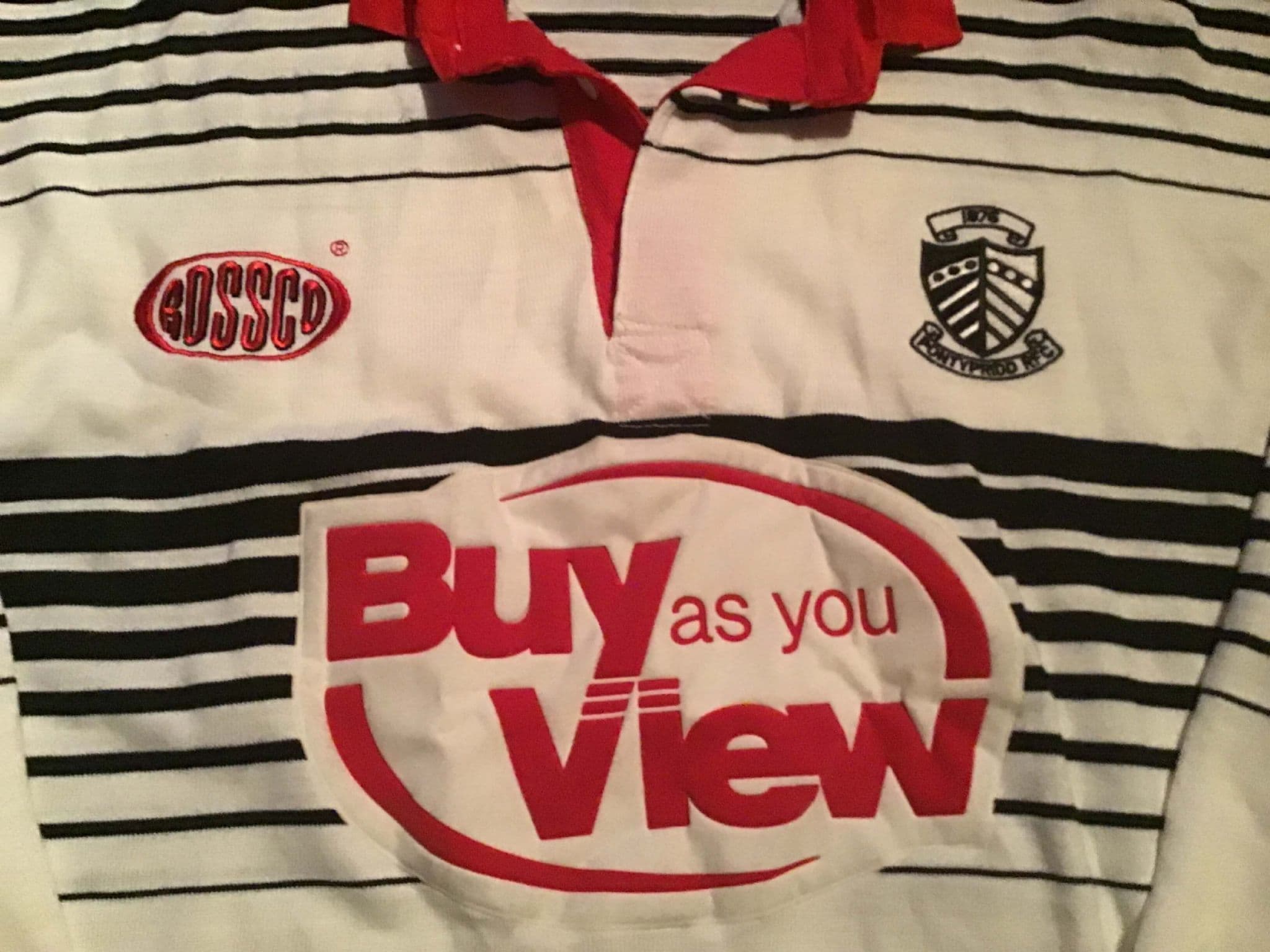 Ancien Maillot Rugby Pontypridd Rfc Pays De Galles Canterbury Xxl
