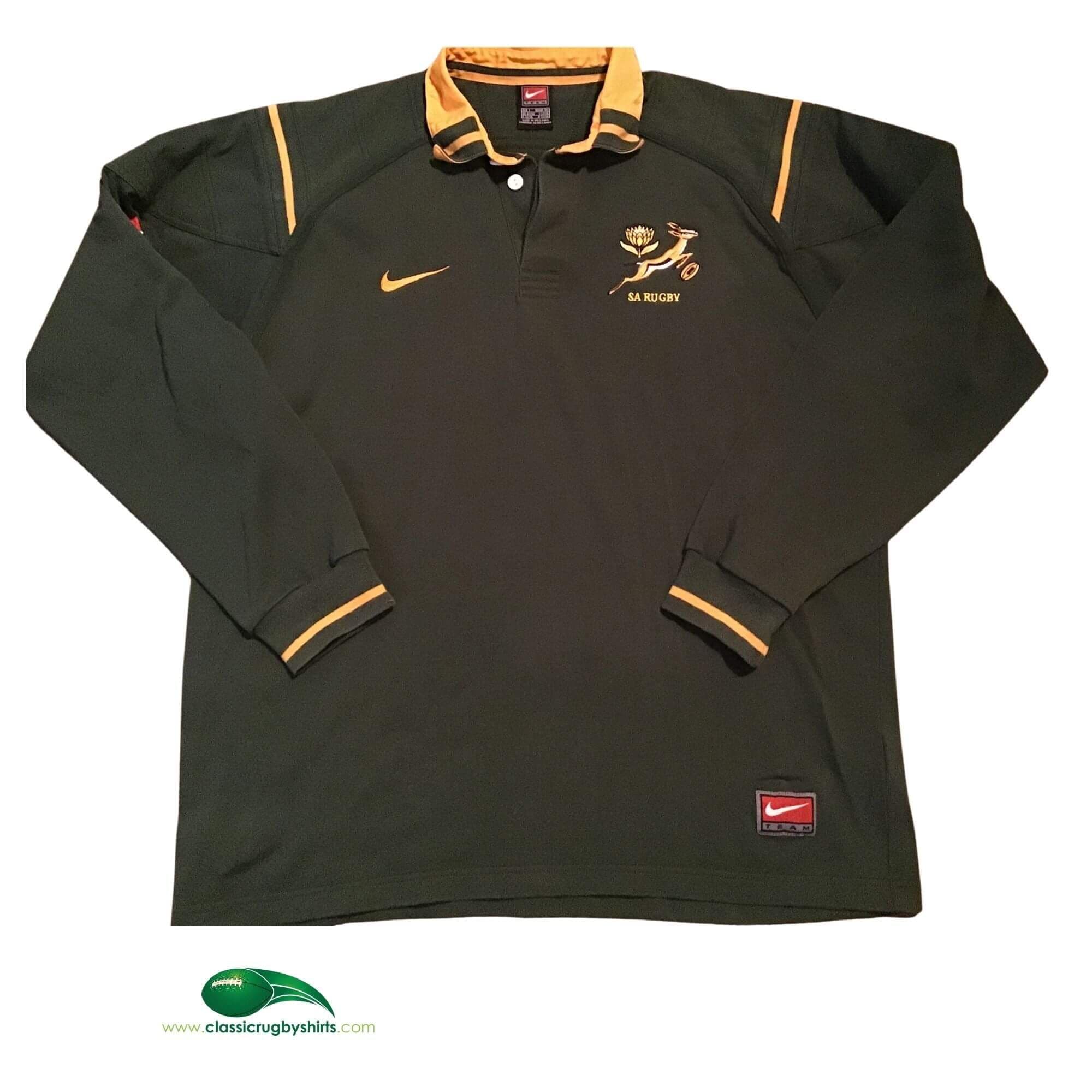 Maillot De Rugby Vintage Afrique Du Sud, Saison 1999-2000, Super 12, Taille 2XL, Couleur Verte, Pour Homme