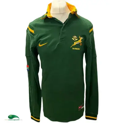 1999 2000 South Africa L/s Rugby Union Shirt Medium