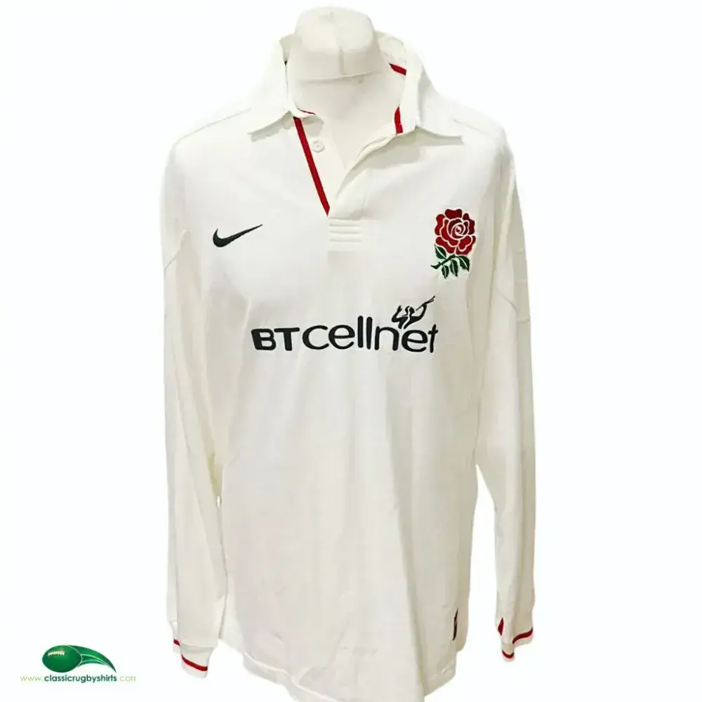 1999/2001 England Rugby Shirt | Old Official Nike Jersey