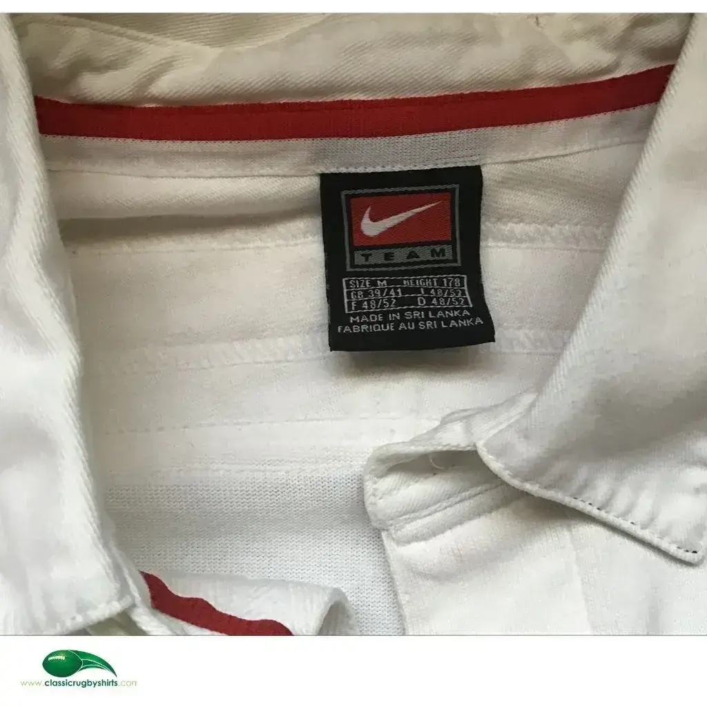 Maillot de rugby Nike Angleterre à manches longues vintage