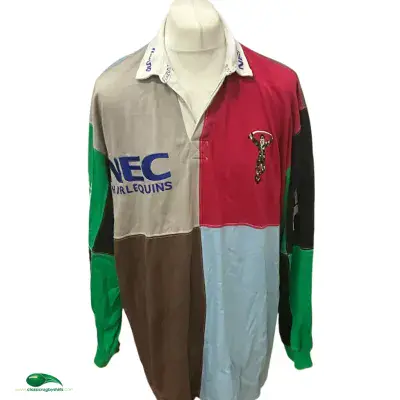HARLEQUINS RUGBY SHIRT ジャージ ラグビー NEC HARLEQUINS RUGBY SHIRT ジャージ ラグビー NEC - メルカリ