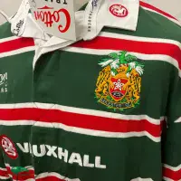 2000 Leicester Tigers Martin Johnson Vintage Retro Old Jerseys