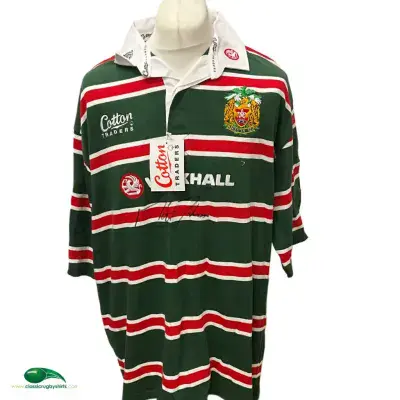 1999 2001 Leicester Tigers BNWT Signed Martin Johnson Rugby Union Shirt XL 2XL