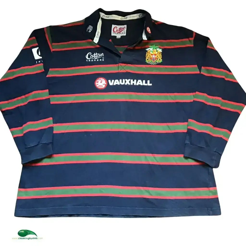 Maillot de rugby Leicester Tigers dédicacés 2003 2004
