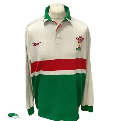 1999 2001 Wales L/s Away Rugby Union Shirt 2XL