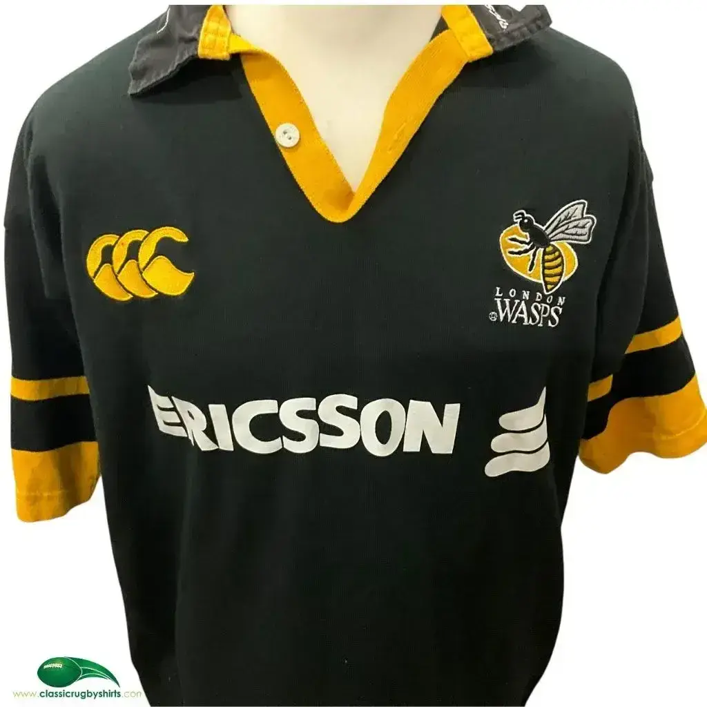 1999/2001 Wasps Rugby Shirt | Old Official Canterbury Jersey