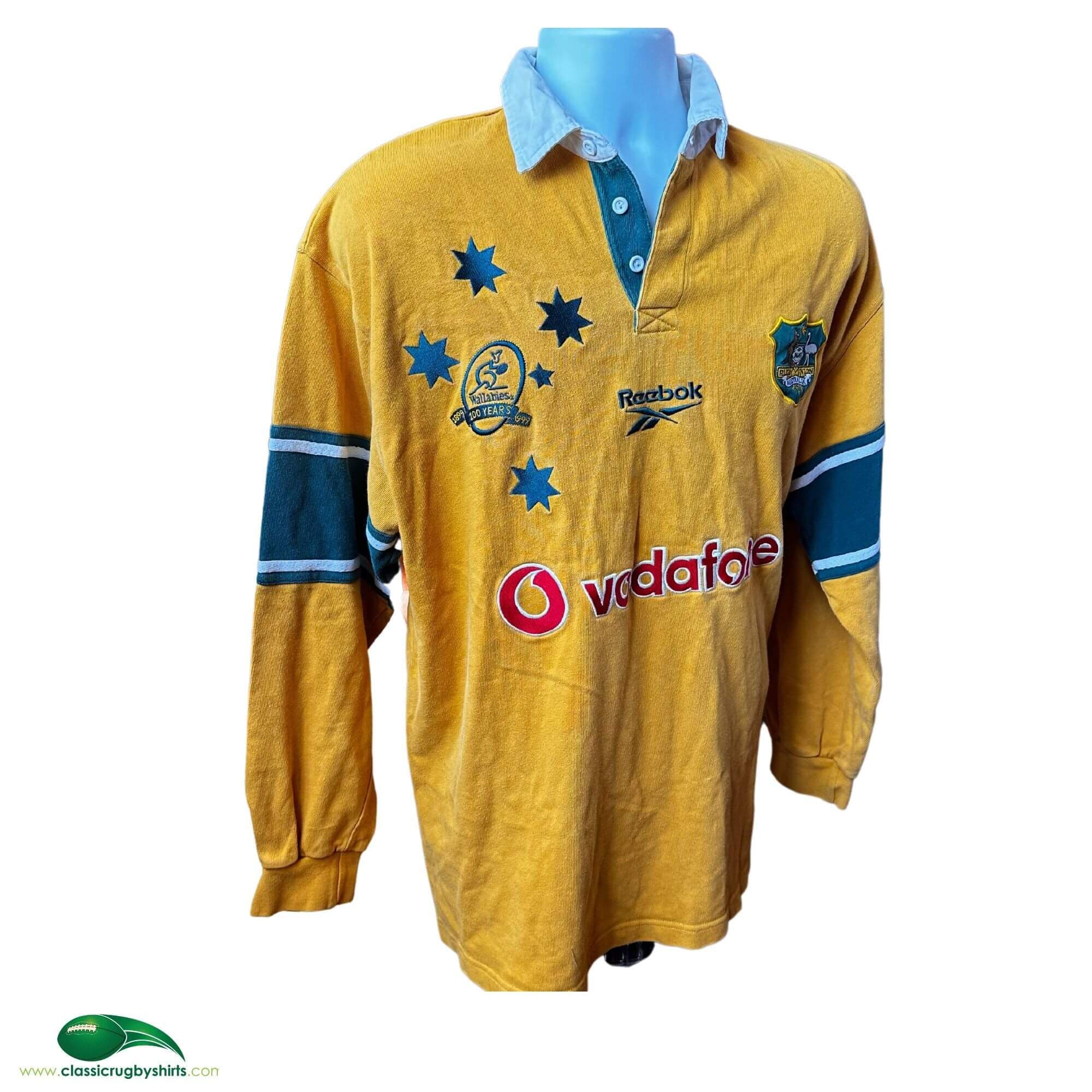 World Rugby Shirts 1999 Australia Centenary Old Vintage Wallabies Jerseys