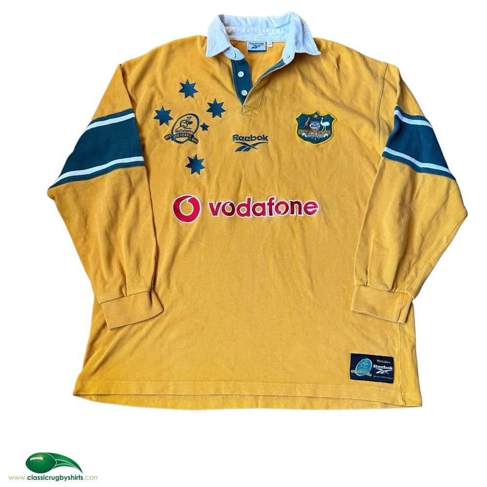 World Rugby Shirts 1999 Australia Centenary Old Vintage Wallabies Jerseys