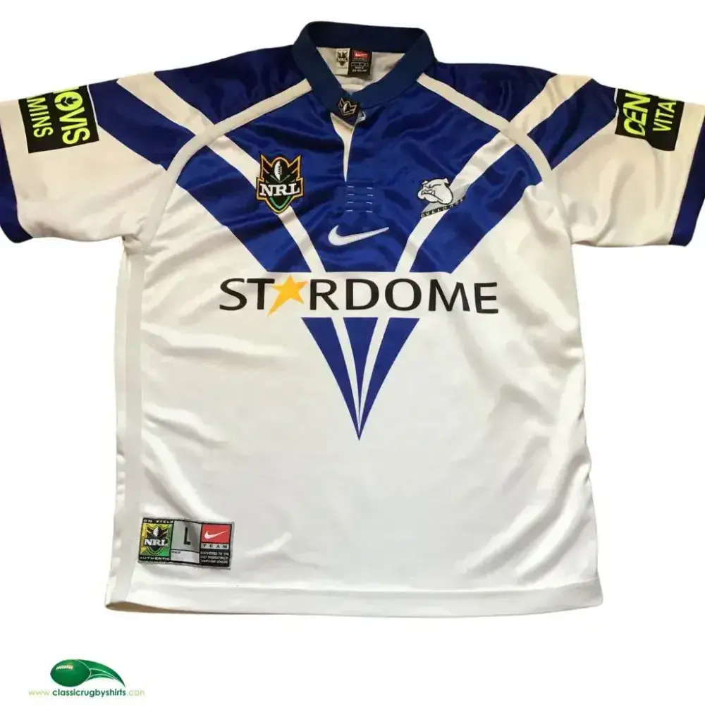 NRL Rugby Shirts 1999 Canterbury Bankstown Bulldogs Vintage Old Jerseys