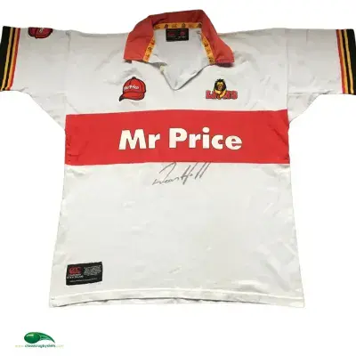 1999 Golden Lions Dean Hall Signed Rugby Union Shirt XL