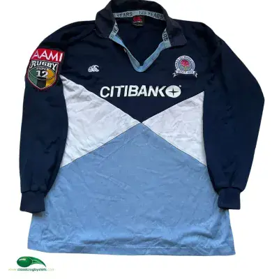1999 NSW Waratahs 125 Years NSWRU Rugby Shirt Medium