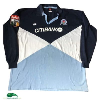 1999 NSW Waratahs 125 Years NSWRU Rugby Union Shirt 2XL