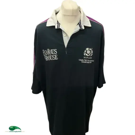 1999 Scotland 5 Nations Champions Classic Rugby Shirt | Old Official Cotton Oxford Jersey