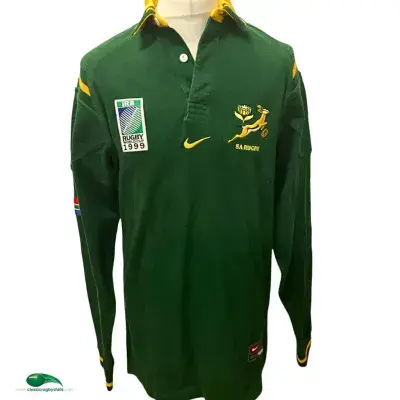 1999 South Africa L/s World Cup Rugby Union Shirt Adults Large