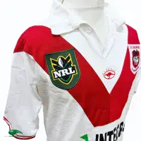 1999 St George Illawarra Dragons Rugby Shirt | Old Official Classic Jersey