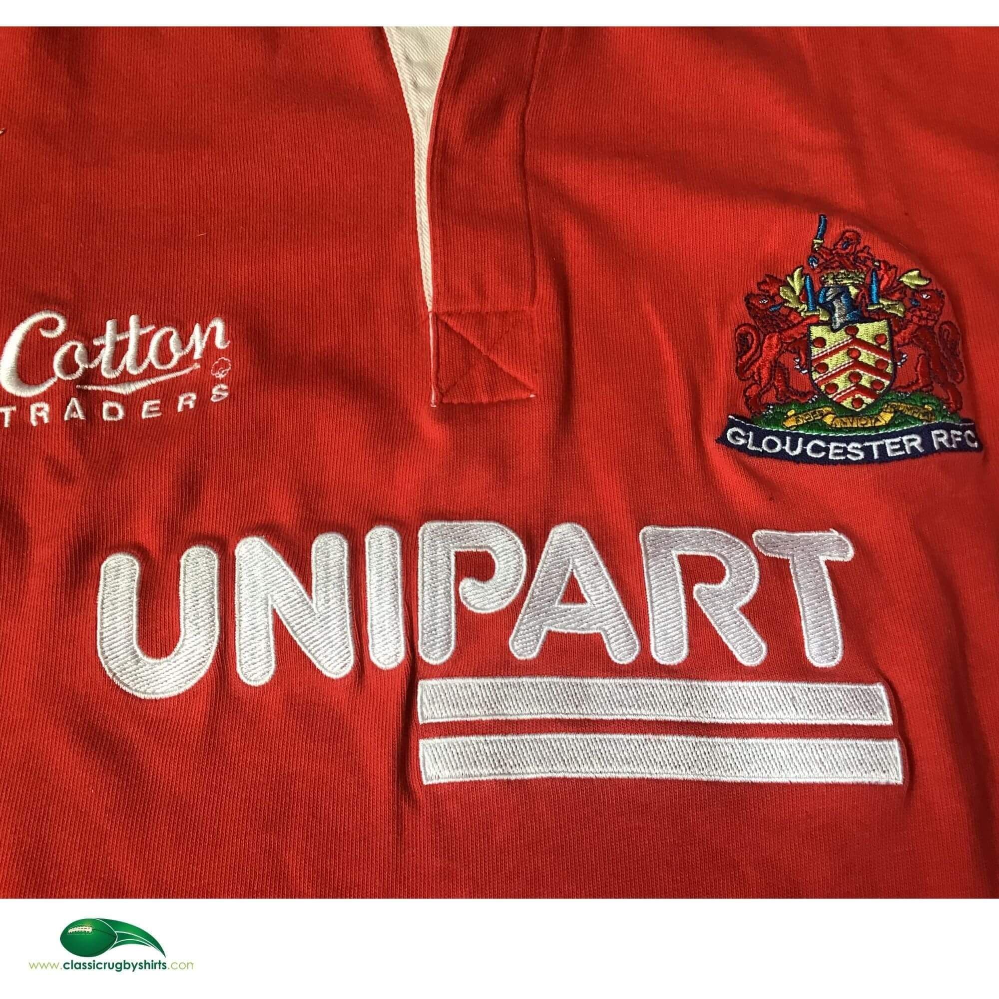 Maillot Rugby Union Gloucester 2000/2001 – Coton – Petit S – Occasion