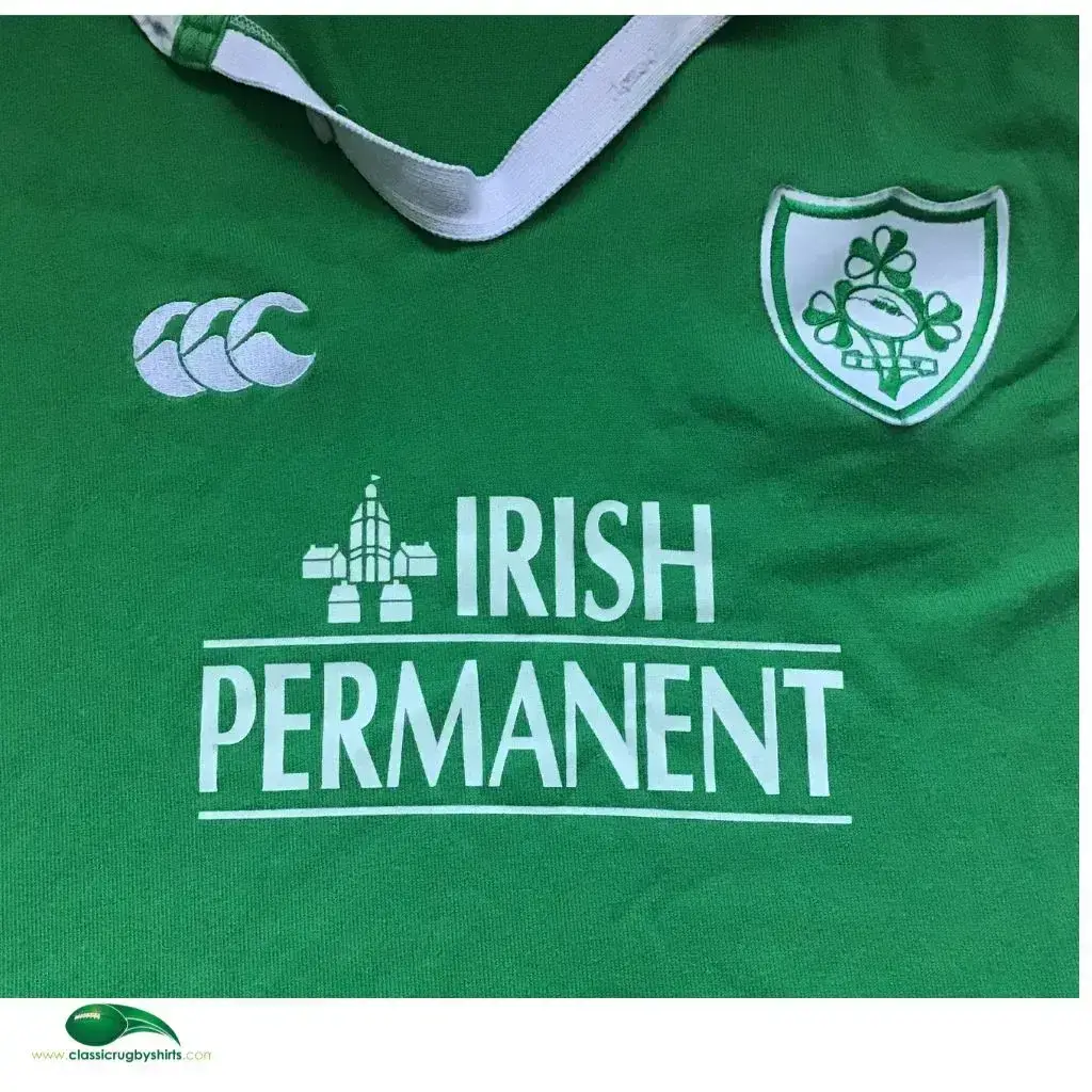 Maillot Rugby Irlandais Canterbury Vintage 2001 - Taille Jeunesse 9-10 Ans - Occasion