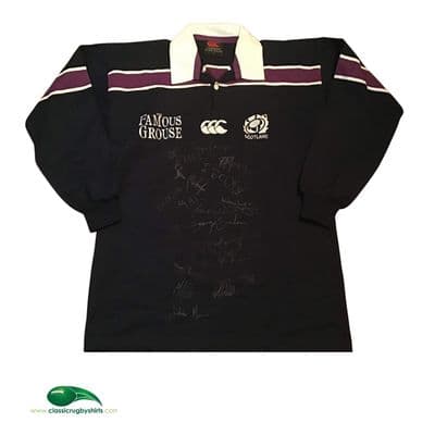 2000 2001 Scotland Signed Rugby Union Shirt Medium