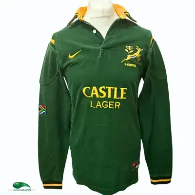 2000 2001 South Africa L/s Rugby Union Shirt Medium