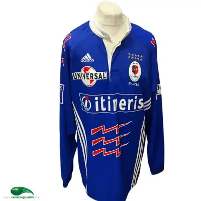 2000 2001 Stade Français BNWT L/s Rugby Shirt 2XL