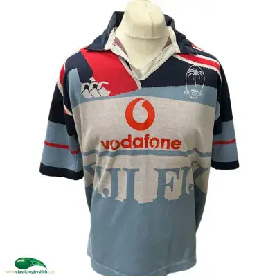 2000 2002 Fiji Temex Sevens Rugby Shirt Large XL