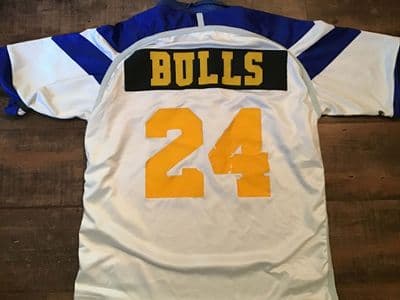 2000 Glen Mills Bulls Player No 24 Rugby League Shirt Large USA