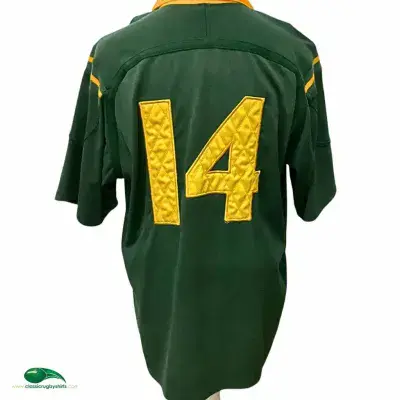 2000 South Africa Match Worn Rugby Shirt v Australia No 14 Paulse