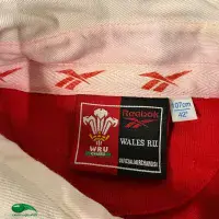 2000 Wales Match Worn Rugby Shirt | Old Official Reebok Jersey