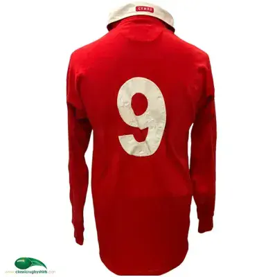 2000 Wales Match Worn Howley No 9 v France Signed Rugby Shirt Large