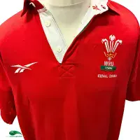 2000 Wales Match Worn Rugby Shirt | Old Official Reebok Jersey