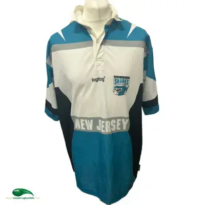 2000s New Jersey Sharks Rugby League Shirt XL USA