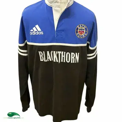 2001 2002 Bath L/s Rugby Home Shirt XL