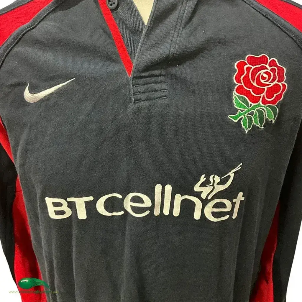 2001/02 England Rugby Away Shirt | Old Official Nike Jersey