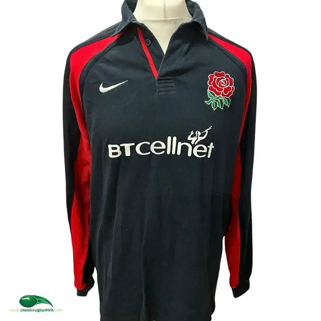 2001/02 England Rugby Away Shirt | Old Official Nike Jersey