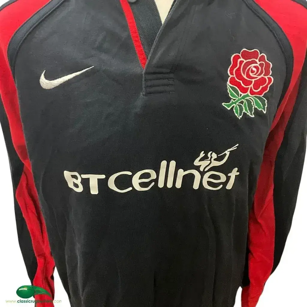 2001/02 England Rugby Away Shirt | Old Official Nike Jersey