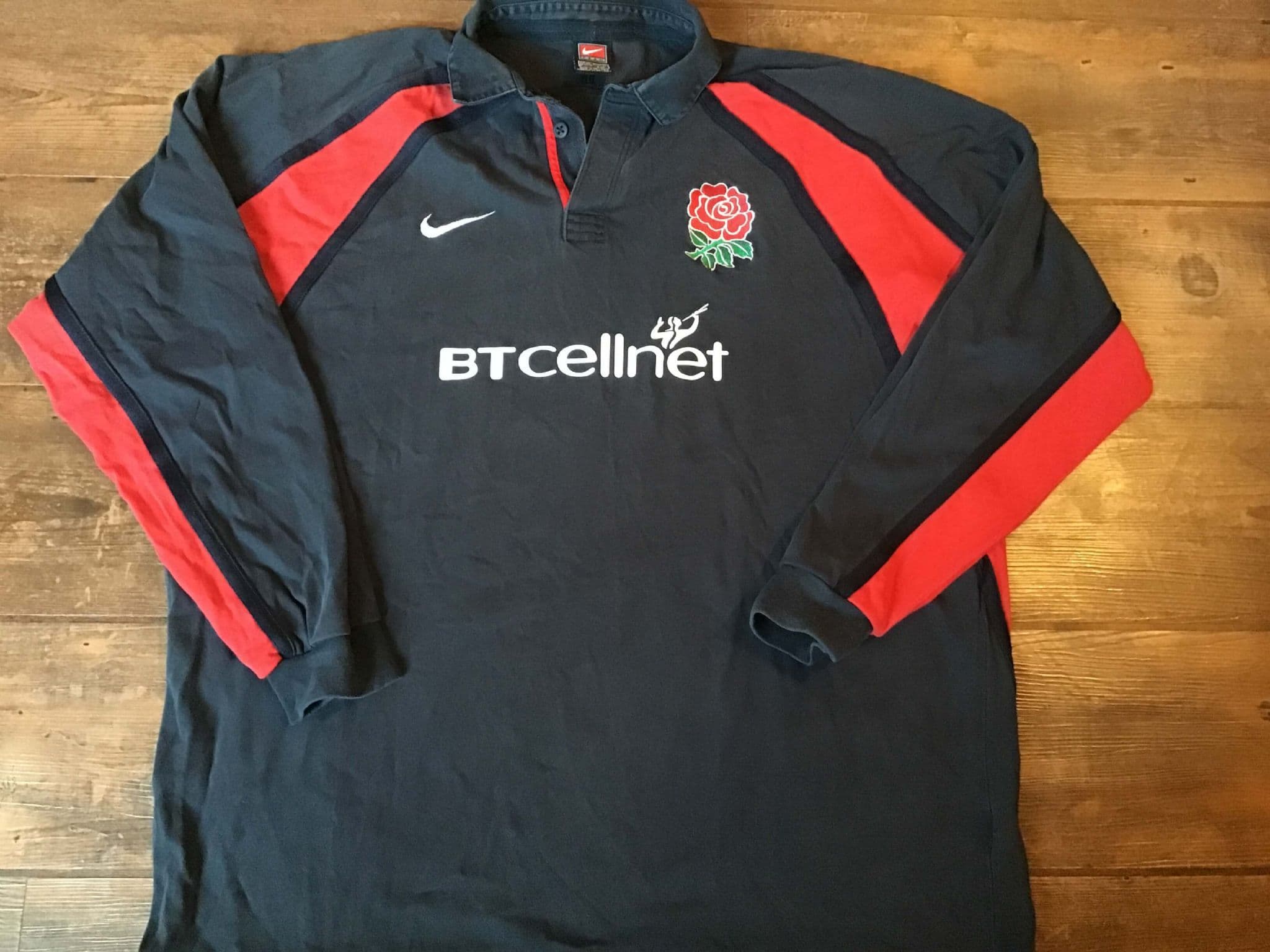 2001-02 ENGLAND RUGBY AWAY SHIRT LS NIKE 【公式通販】
