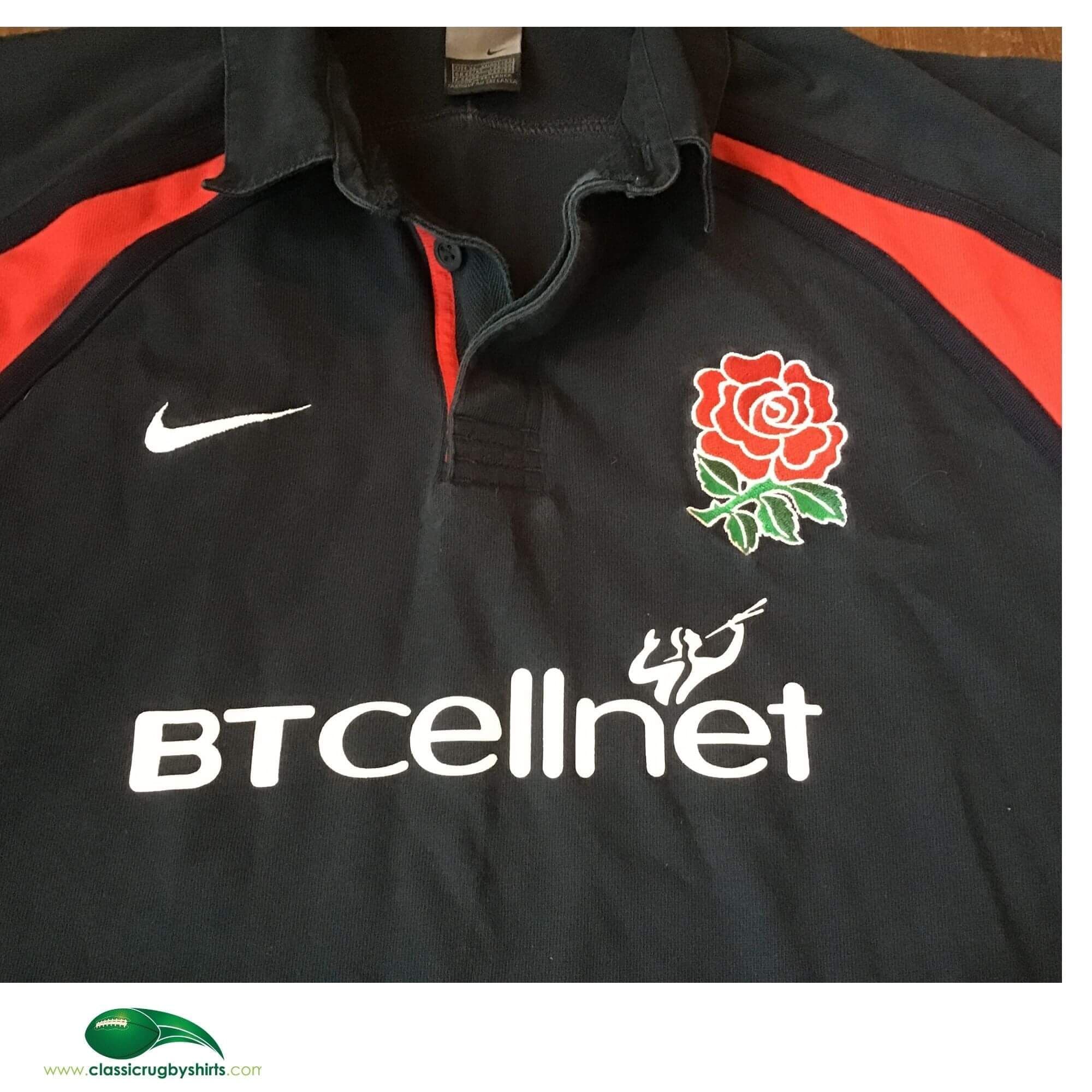 ウェア 2001-02 ENGLAND RUGBY AWAY SHIRT LS NIKE England Rugby 2002 Away Nike Rugby Shirt - Blue - M – Headlock