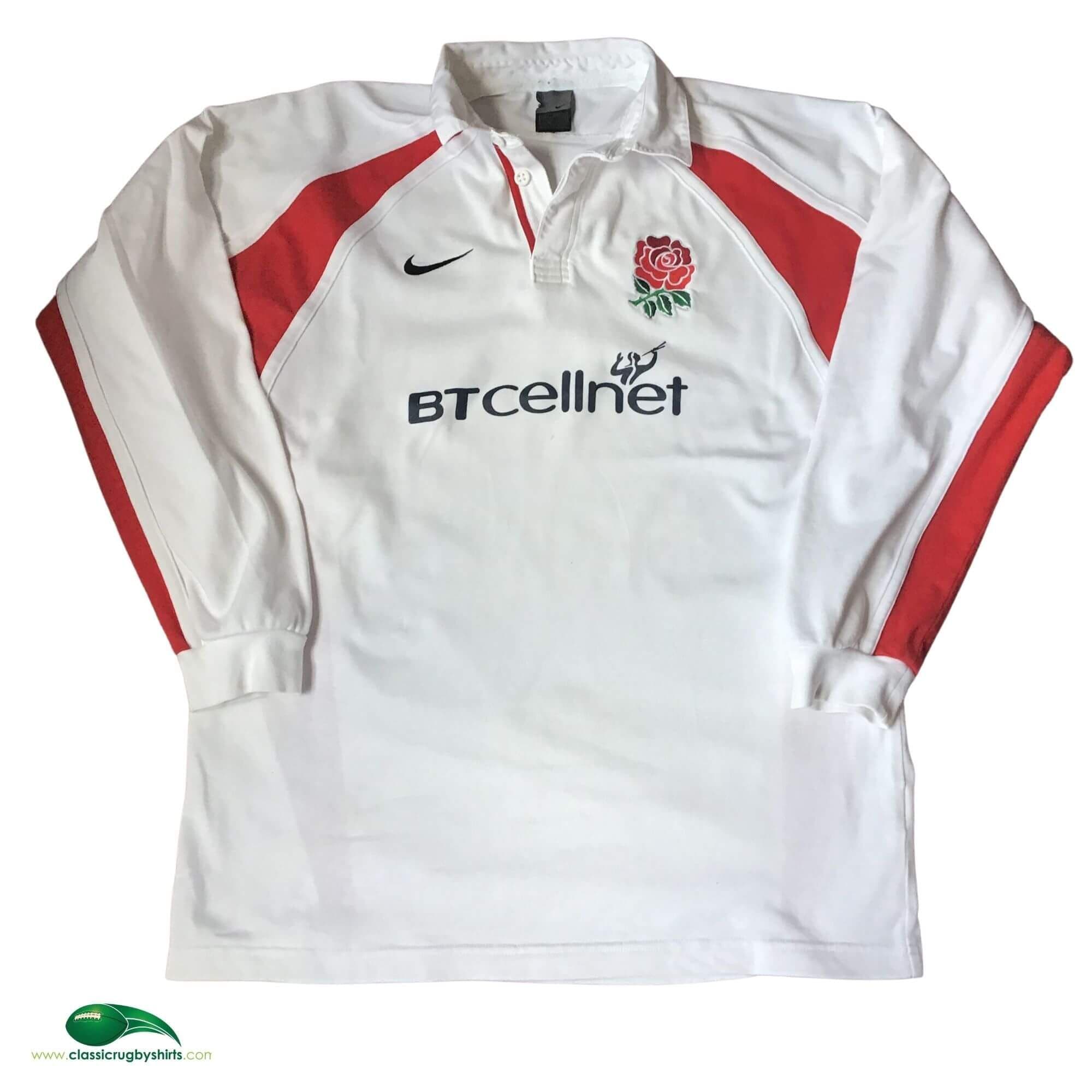 ウェア 2001-02 ENGLAND RUGBY AWAY SHIRT LS NIKE World Rugby Shirts | 2001 England Away Vintage Old Retro Jerseys