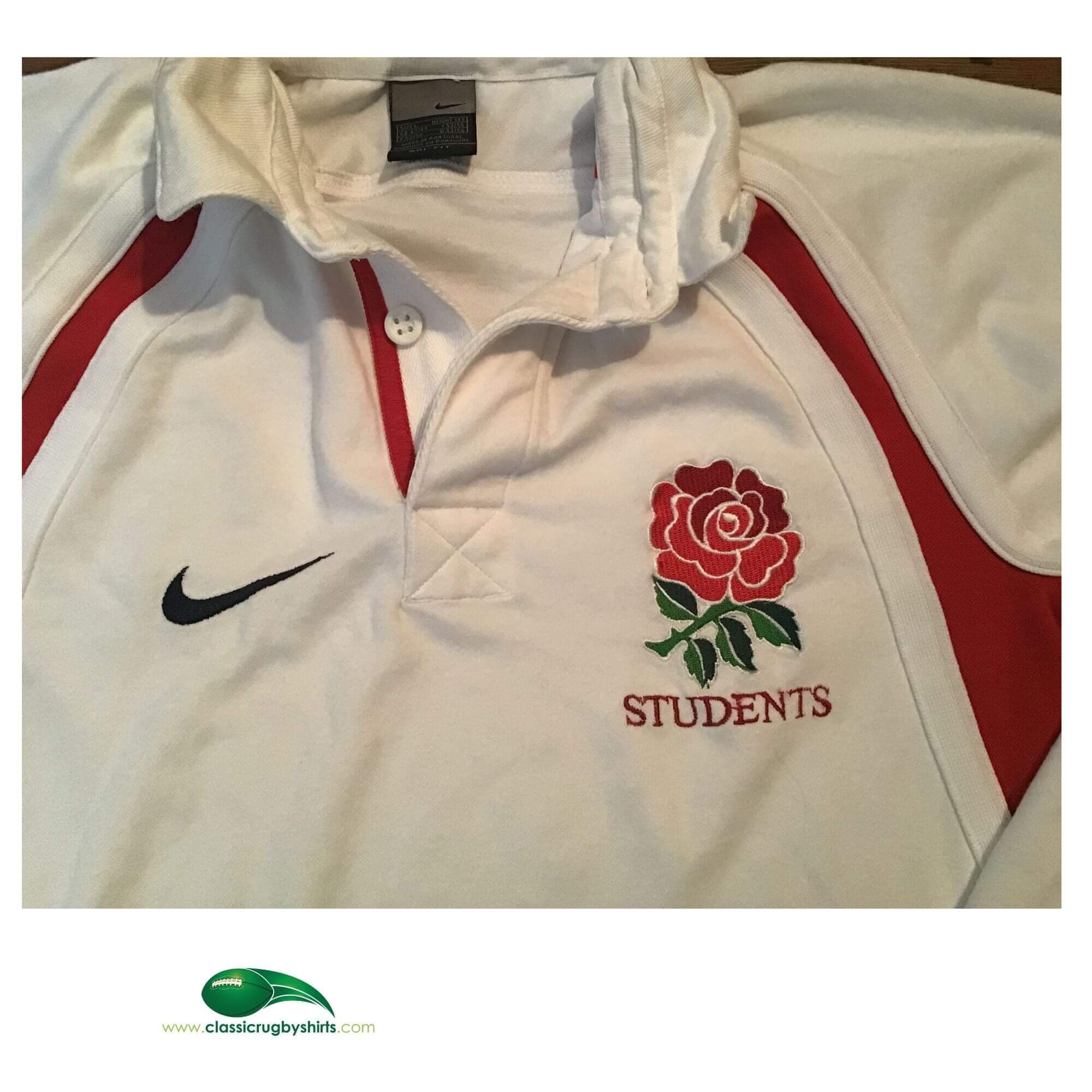 ウェア 2001-02 ENGLAND RUGBY AWAY SHIRT LS NIKE Classic Rugby Shirts | 2001 England Vintage Old Jerseys