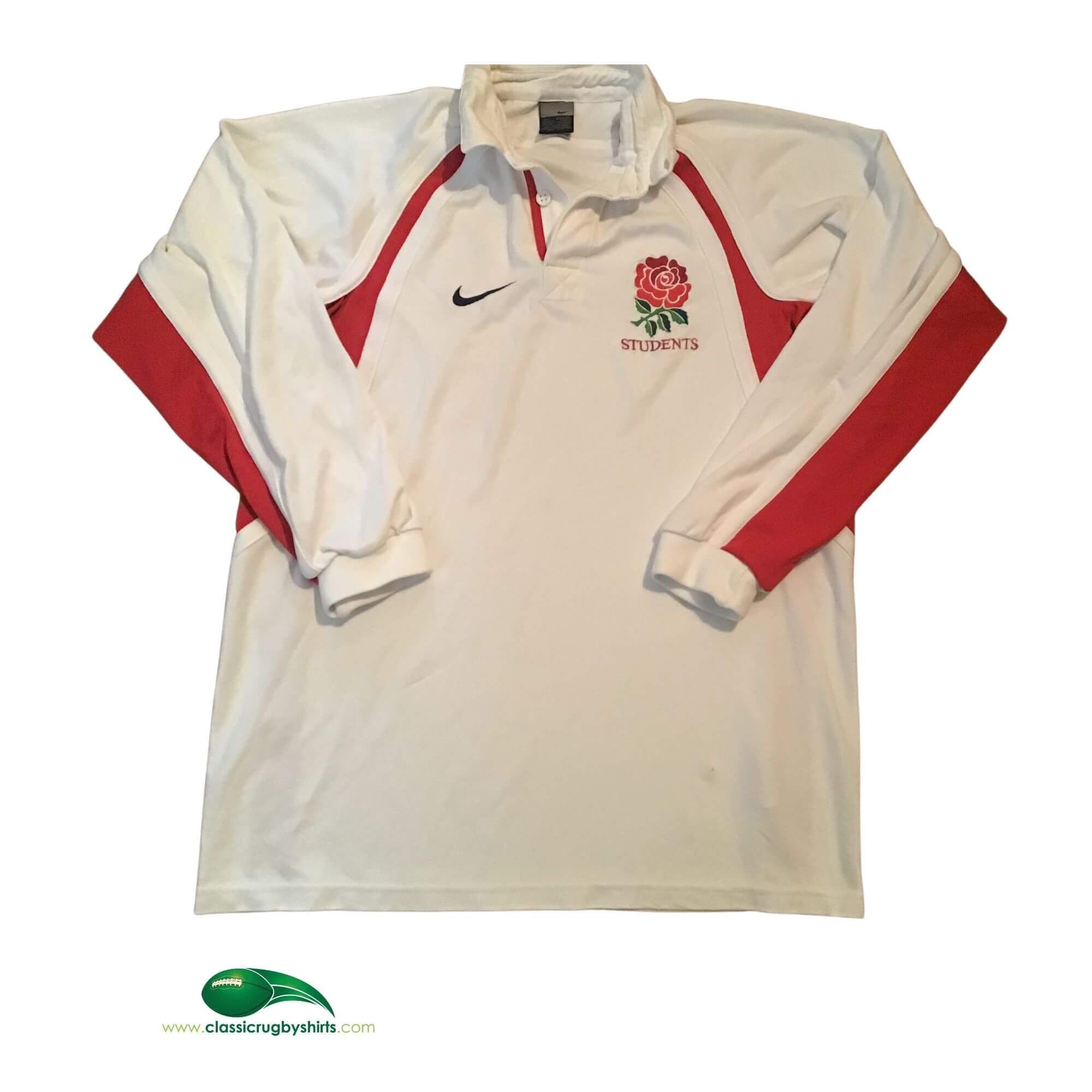 ウェア 2001-02 ENGLAND RUGBY AWAY SHIRT LS NIKE World Rugby Shirts | 2001 England Away Vintage Old Retro Jerseys