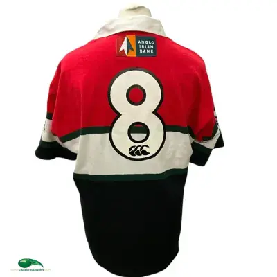 2001 2002 Glasgow Hawks No 8 Players Rugby Shirt 2XL