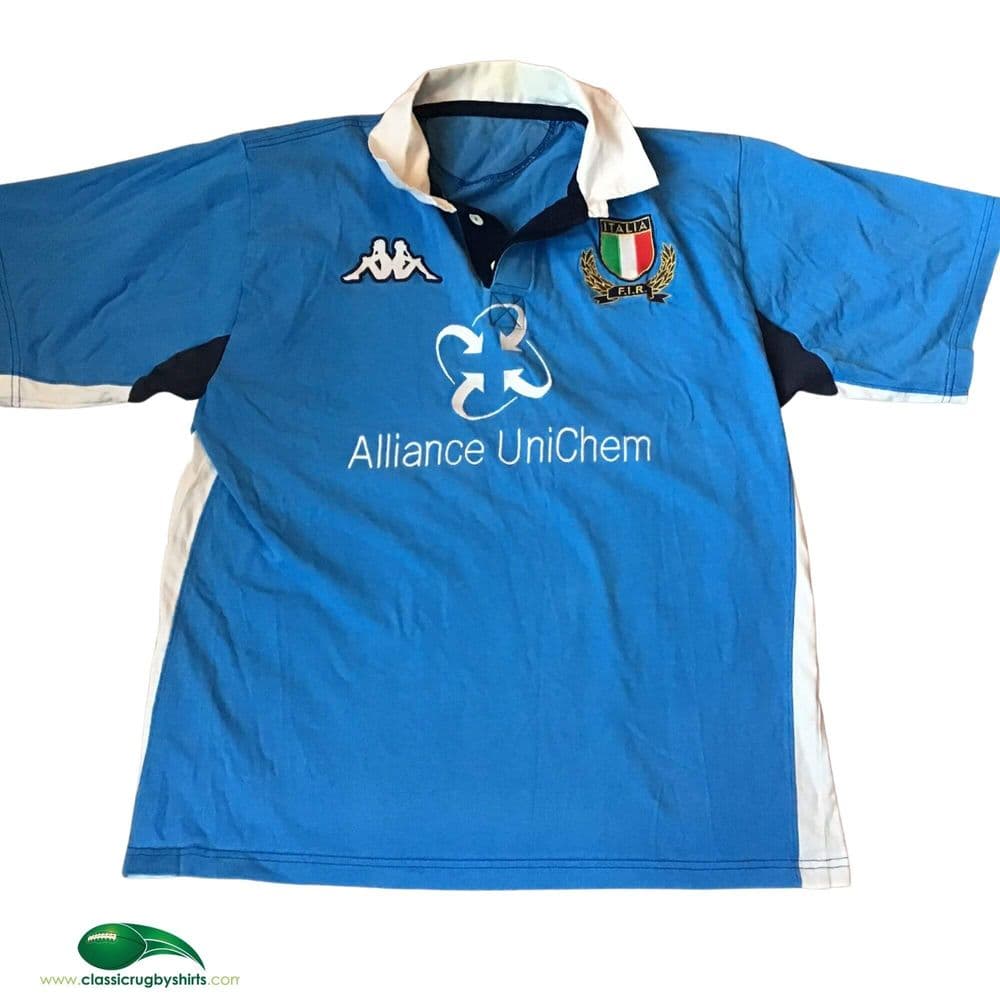 Maglia Italie Rugby Non Match Worn Issue Shirt Jersey Camiseta Vintage