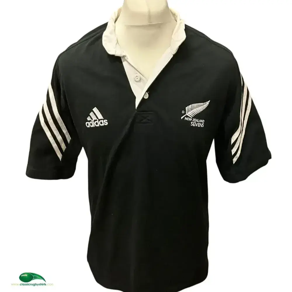 2001/02 New Zealand Sevens Rugby Shirt | Old Official Adidas shirt