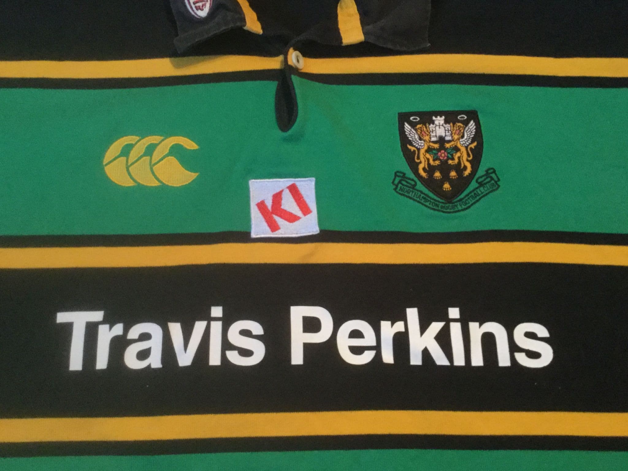Maillot Domicile Northampton Saints Rugby 2001-2002 - Canterbury, Taille XXL, Occasion