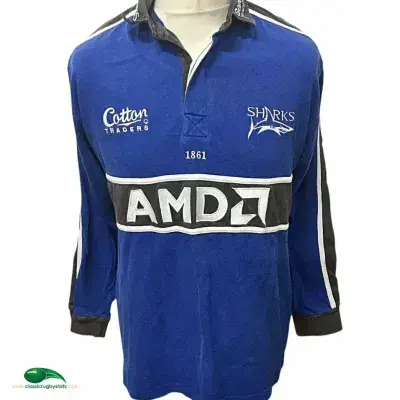 2001 2002 Sale Sharks Rugby Shirt Large