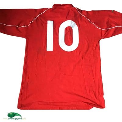 2001 2002 Wales 'A' Match Worn No 10 Rugby Union Shirt Large