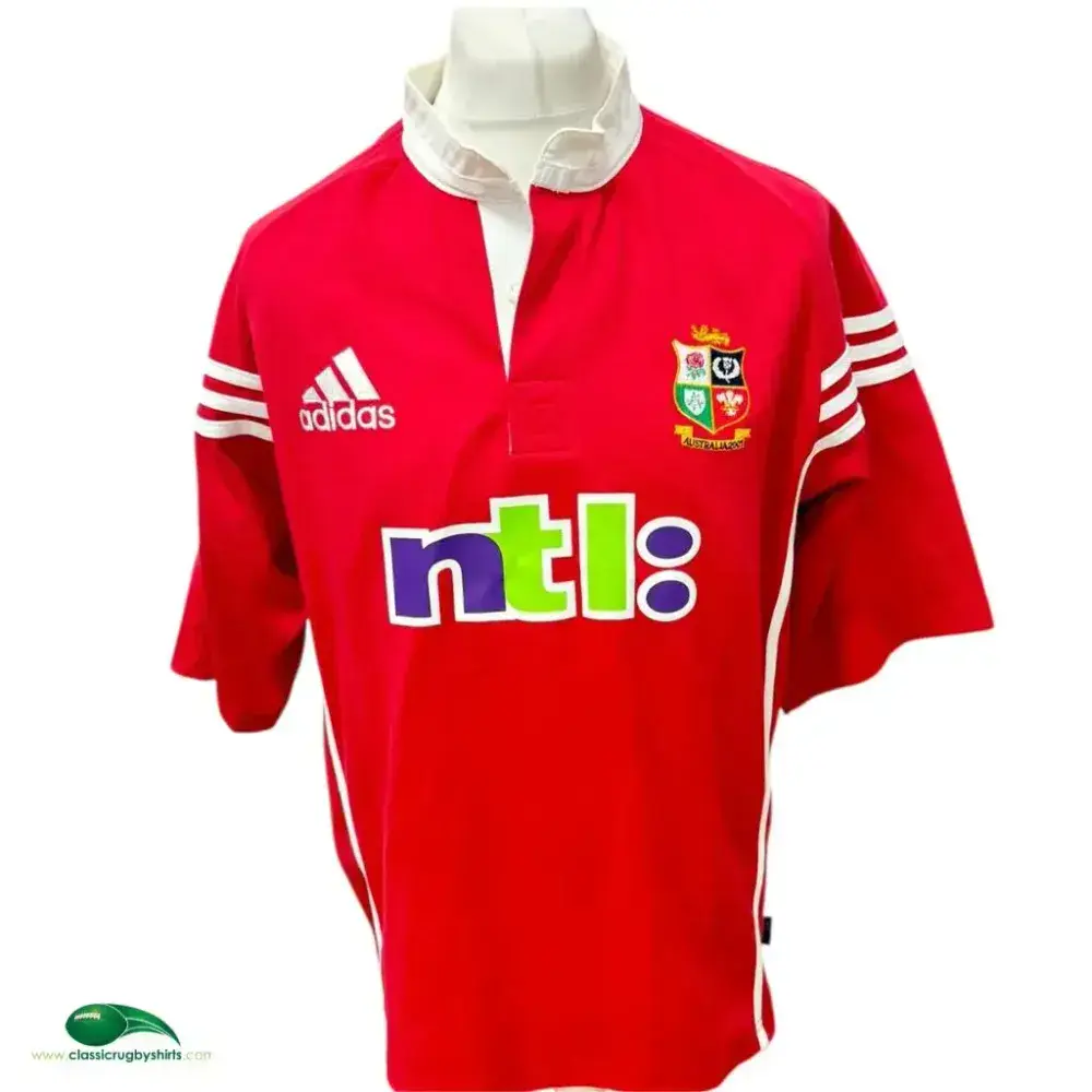 adidas British & Irish Lions シャツ　M ハ34 2001 British Irish Lions Rugby Shirt - Adidas - Adults XL