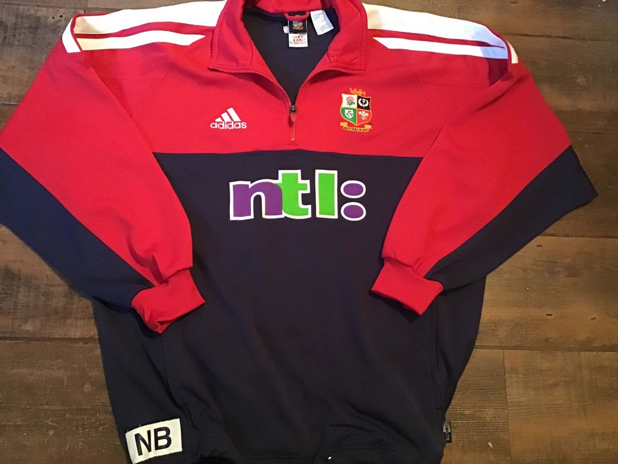 adidas British and Irish Lions ラグビーシャツ Old Rugby Shirts | 2001 British Irish Lions Vintage Jerseys